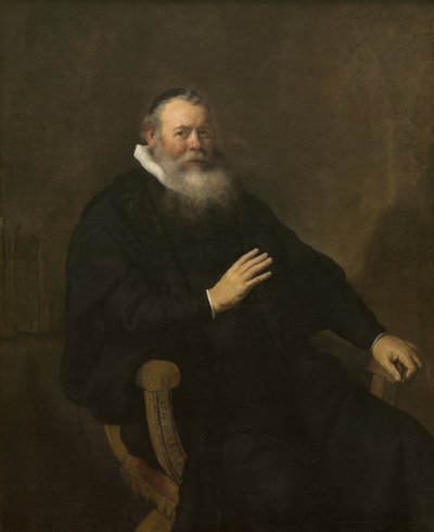 Il predicatore Eleazar Swalmius da Rembrandt van Rijn